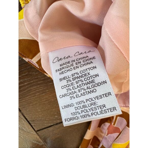 Cara Cara Pink Geometric Print Crop Top Size Small - Picture 9 of 10